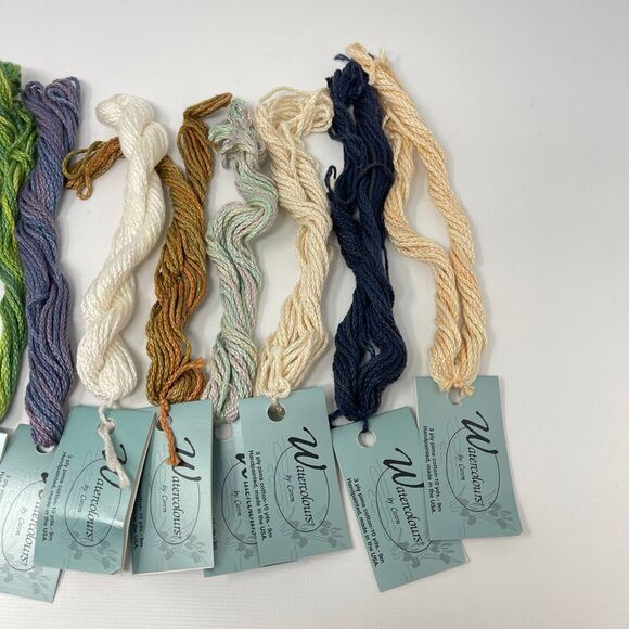 Watercolours by Caron Embroidery Needlepoint Thread Floss String Lot 11 Skeins - Picture 3 of 6